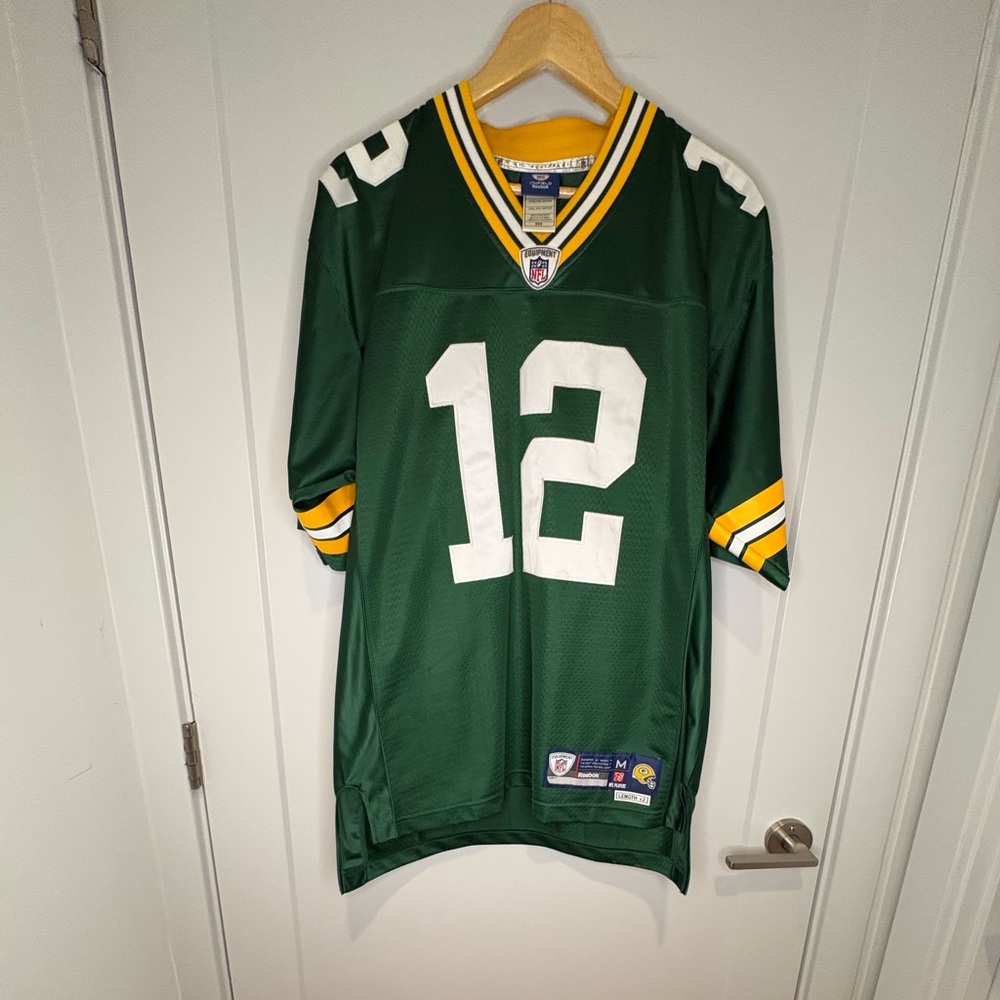 Reebok NFL Equipment Aaron Rodgers Green Bay Packers Jersey | Length +2 - Picture 7 of 8